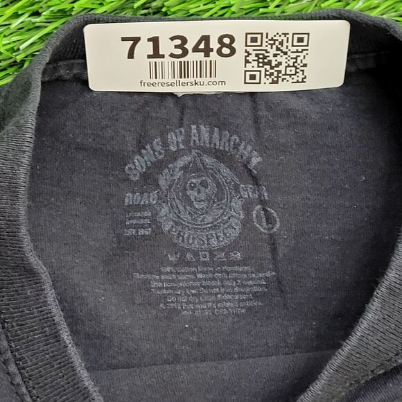 Sons-Of-Anarchy Grim-Geaper Shirt Large 21x26 Black SAMCRO - Picture 8 of 14